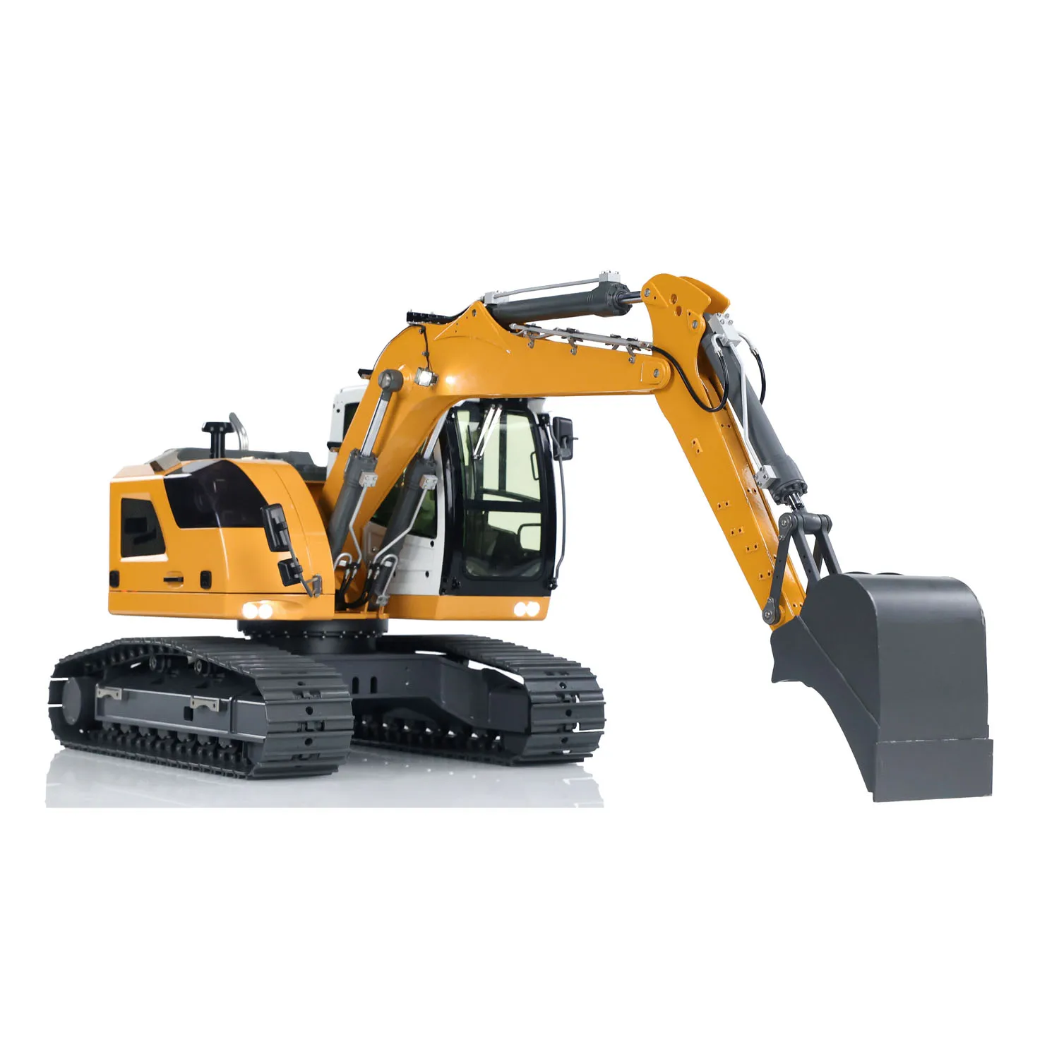 JDM-208 RTR R920 RC Hydraulic Excavator 1/14 Sacle Metal Remote Control Digger Construction Truck Car Toys Light System Model