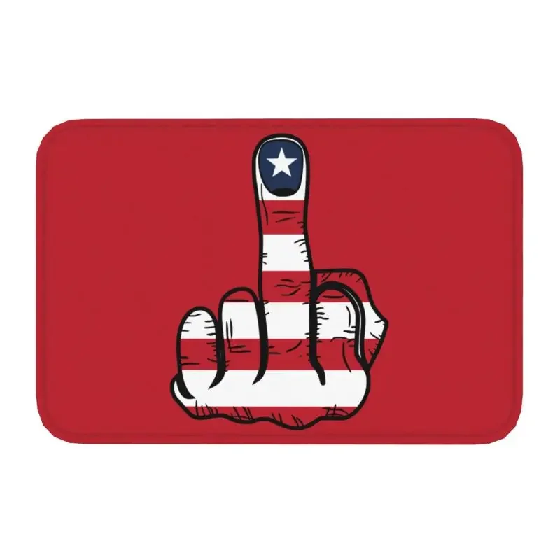Up Yours Middle Finger Front Floor Door Entrance Mats Indoor Bathroom Kitchen Doormat Balcony Carpet Rug