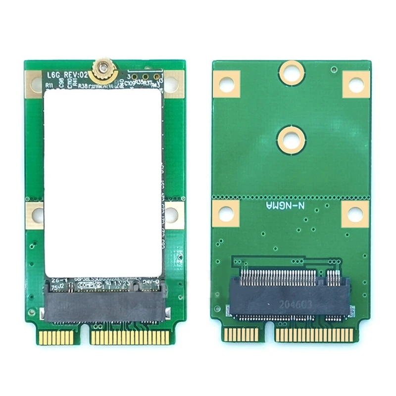 B0KA MSATA to for .2 NGFF Adapters Convert Card NGFF for .2 SATA-Bus SSD B for KEY to MSATA Male Riser for .2 Adapter For M2
