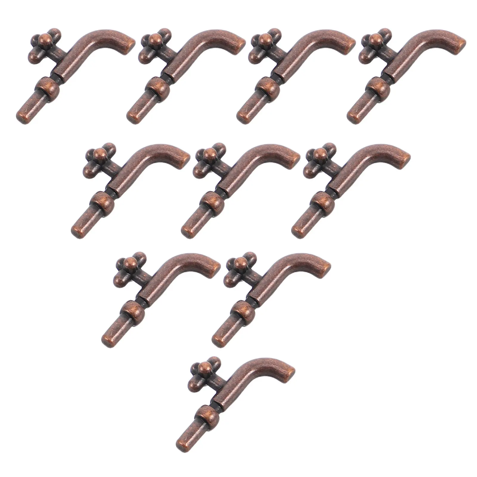 

10 шт. миниатюрных кухонных и ванных аксессуаров: реалистичные краны для кукольного домика, для создания сцен и декораций своими руками