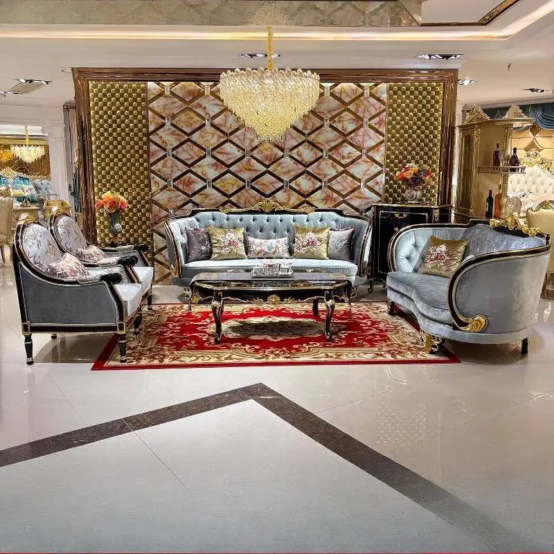 

Европейские антикварные диваны для гостиной, синие дизайнерские роскошные диваны для гостиной, скандинавские апартаменты, мебель Divano Soggiorno