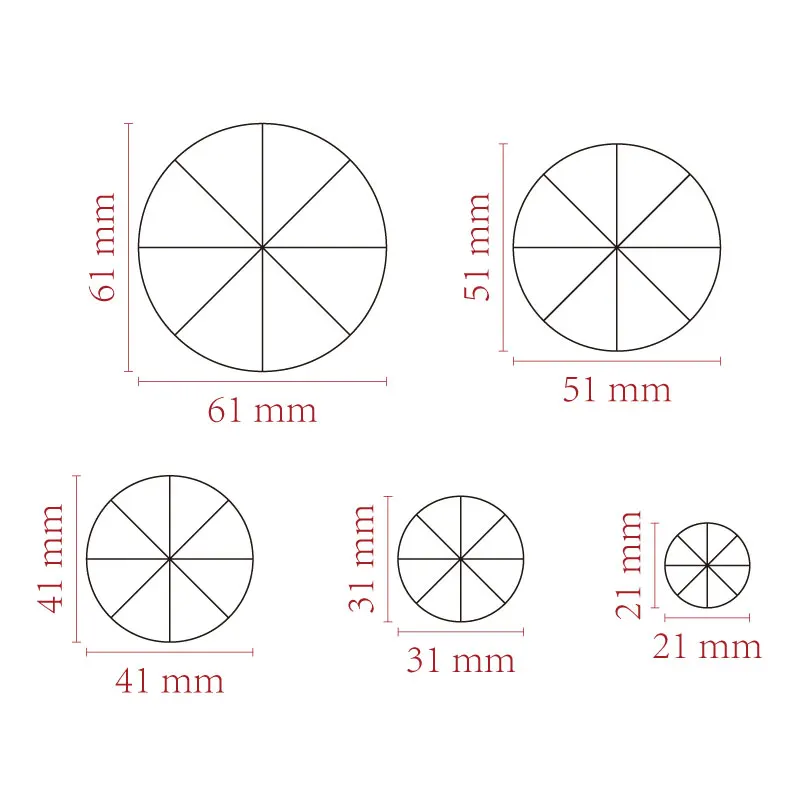 Triangle Cutter/soft Ceramic Mold/five Six Eight Equal Divider/evenly Divided Mold for Cutting Pendants Earrings Accessories