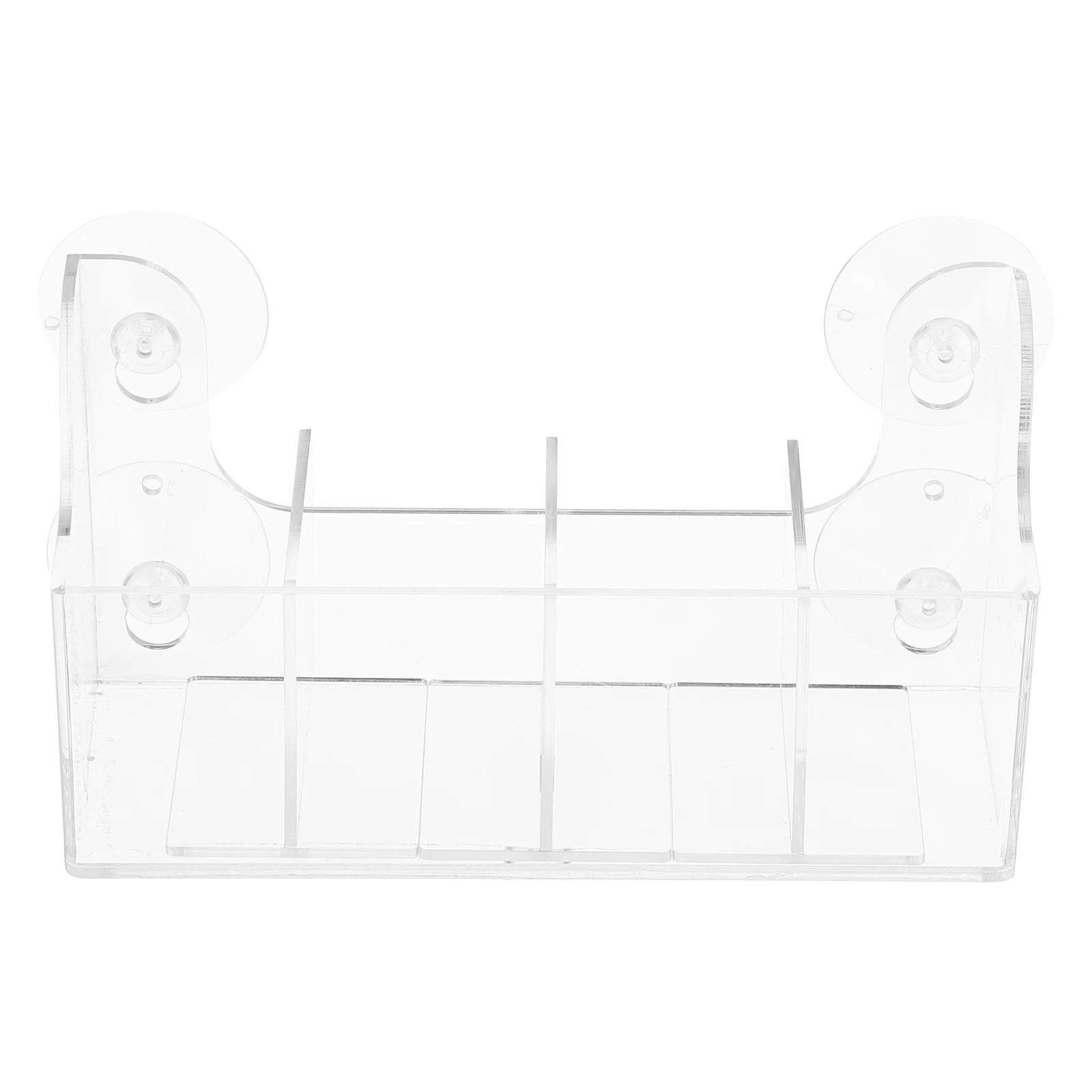 

Divided Drink Organizer Removable Chocolate Shelf 4 Compartment Suction Cup Beverage Rack Glass Fridge Freezer Door Mount