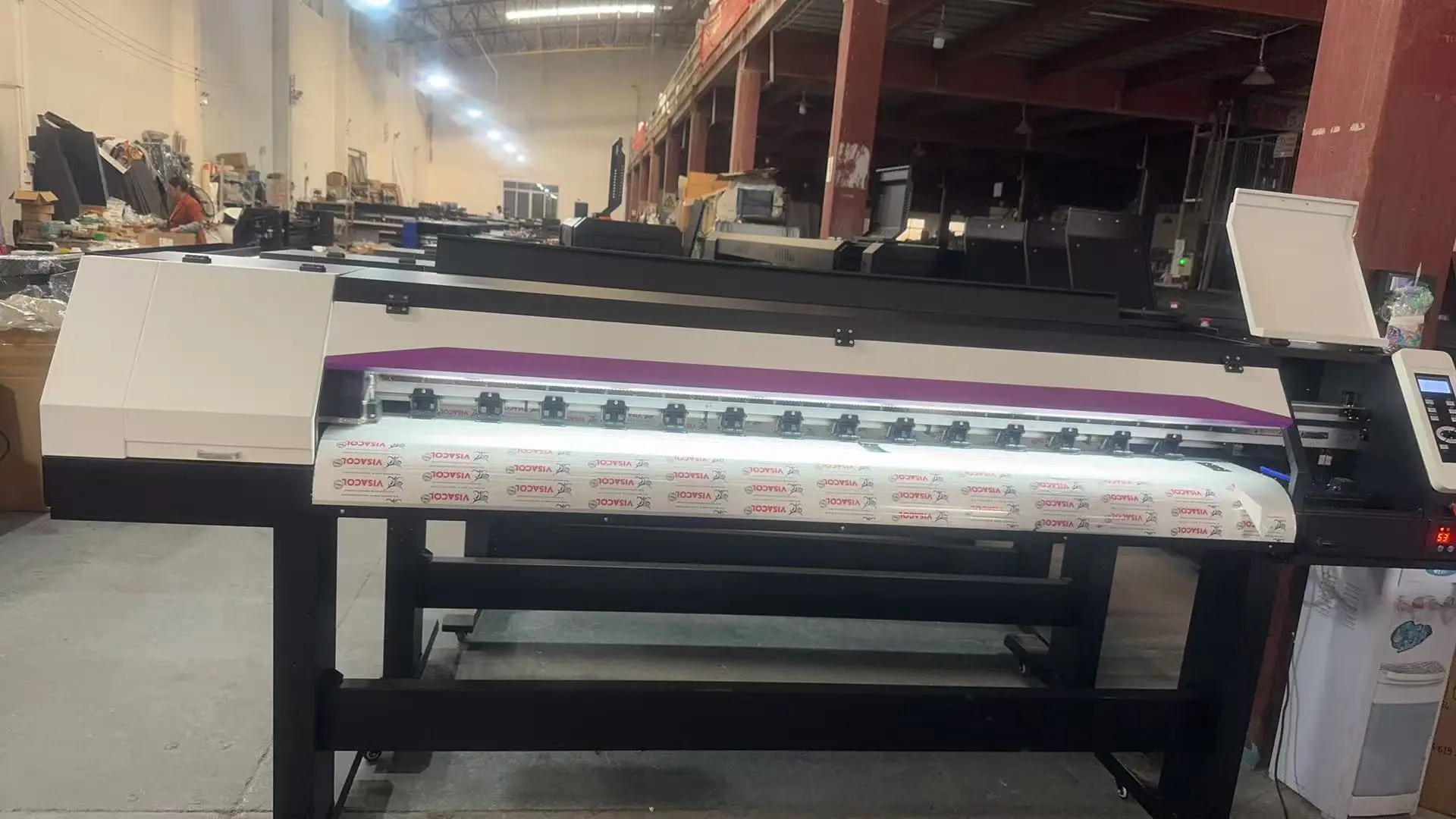 Single Double Head Digital Inkjet Plotter Eco Solvent 1.6M/1.8M Vinyl Flex Banner Pvc pp Sticker Outdoors Printer
