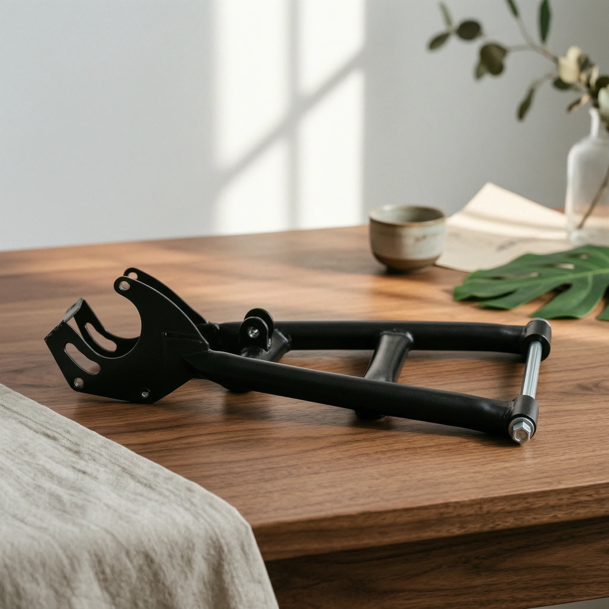Swing Arm with Bolt Black Rear Swing Arm Rear Damping System Assembly Steel Hardware High Quality for DIY Builders