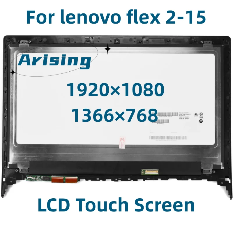 

Original 15.6 for lenovo flex 2-15 LCD Display Touch Screen Digitizer Assembly with Frame Flex2-15 FHD 1920*1080 HD 1366*768