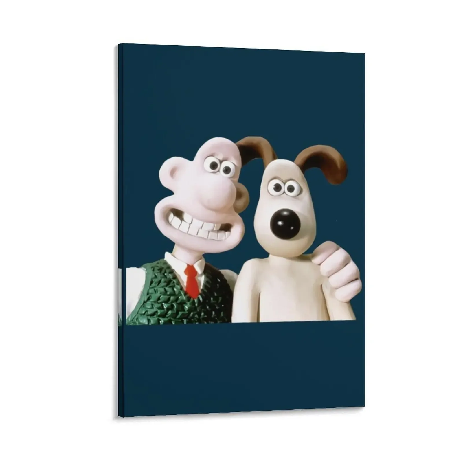 

The Man With His Dog Taking Selfie W.a.l.l.a.c.e Canvas Painting wall art room decorations for men poster mural poster