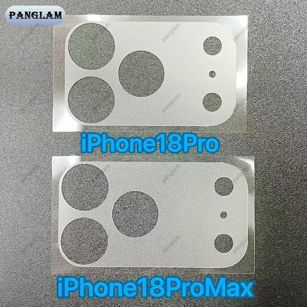 3 - 5 Pcs HD / Matte Lens Fibre Base Protective Film For iPhone 18 Pro Max 17 Pro Transparent Fiber Hollow Lens Chassis Film ﻿