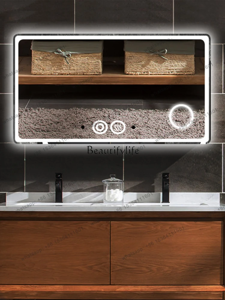 

X4 Bathroom toilet makeup anti-fog wall-mounted bathroom mirror infrared human body induction smart mirror
