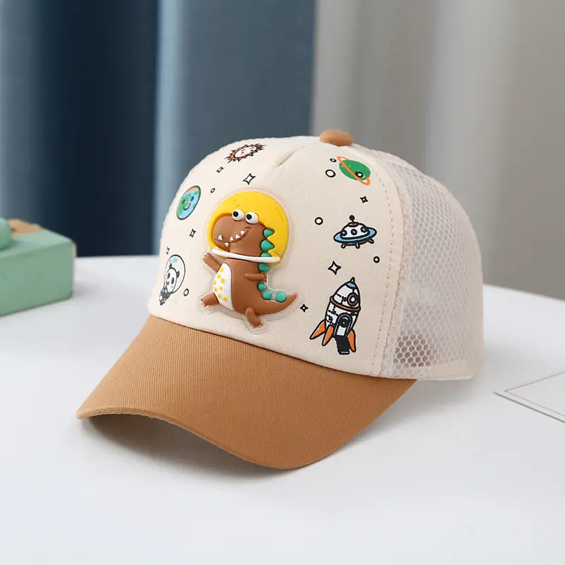 2023 Summer Acrylic Cartoon Dinosaur Casquette Baseball Cap Adjustable Snapback Hats for Children Boy and Girl 213