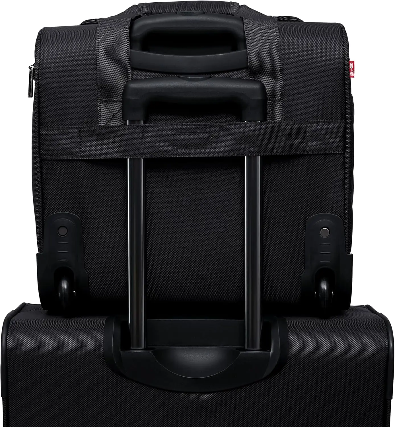 Seat Carry-On Luggage with USB Charging Port, Black, Underseater 15-Inch