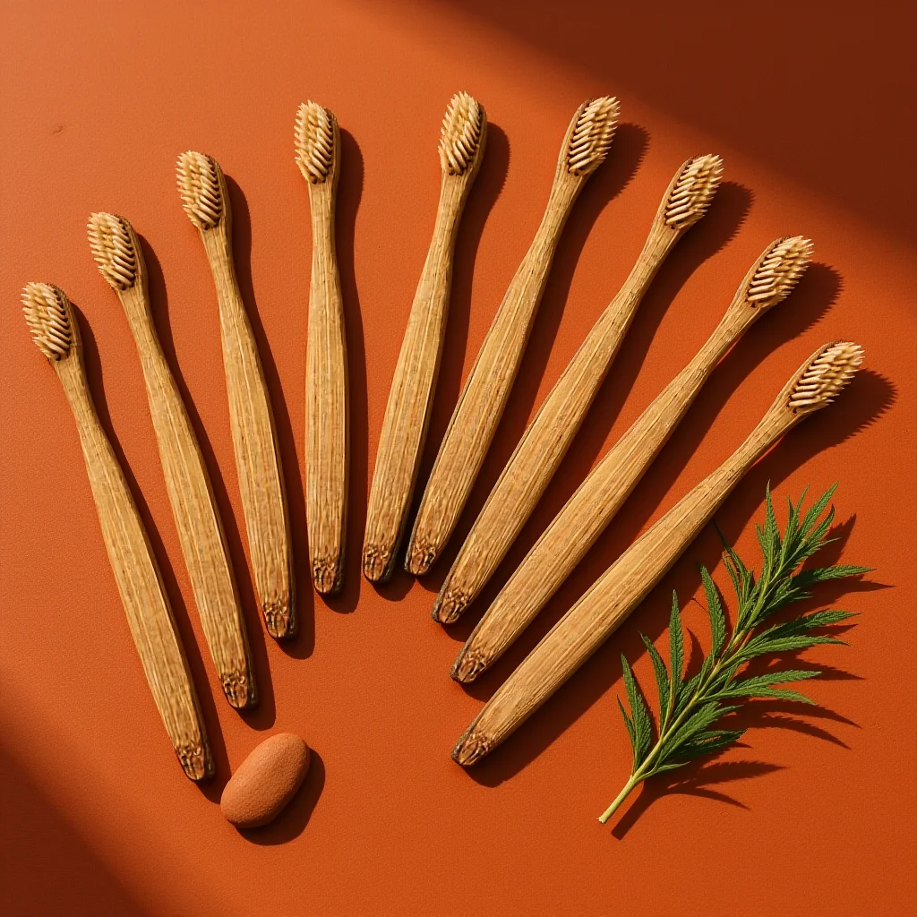

8Pcs Bamboo Toothbrush Set Soft Bristles Wood Handle for Oral Care Whitening and Gum Protection Eco Friendly