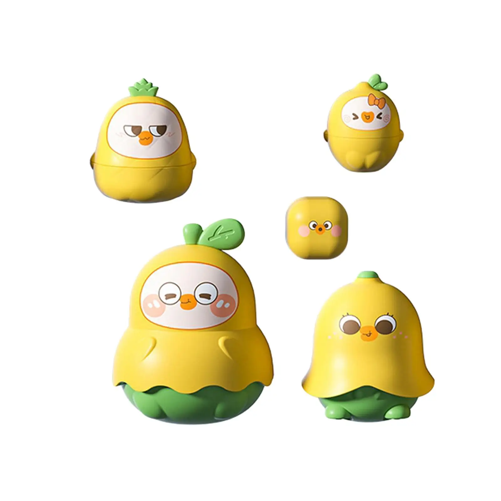 5 Pieces Nesting Dolls Educational Toy Early Learning Matryoshka Dolls Montessori for Birthday Gift Children 3 Years up