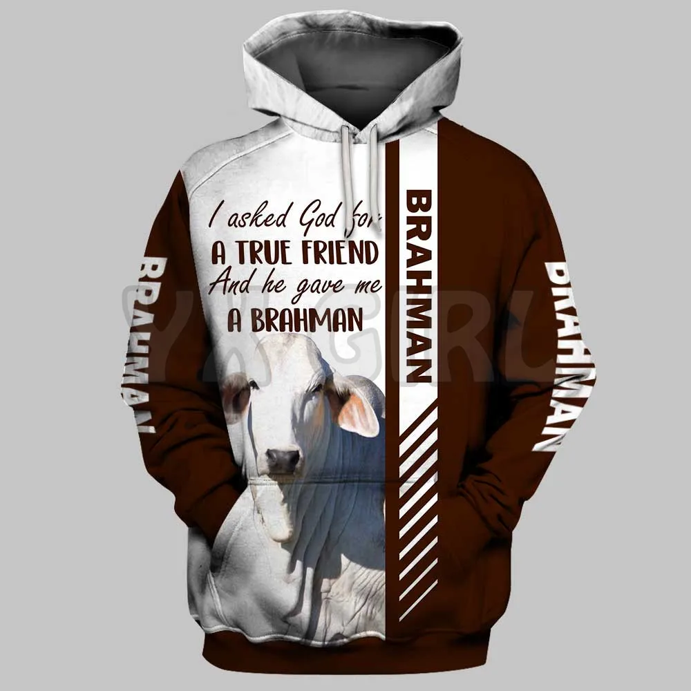 

And He Gave Me A Brahman 3D Printed Hoodies Unisex Pullovers Funny Dog Hoodie Casual Street Tracksuit