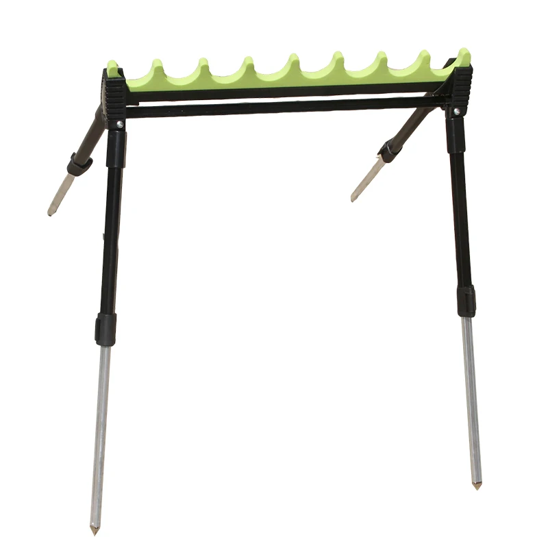 Soporte portátil para caña de pescar para 8 cañas, estante para caña de pescar al aire libre, soporte para caña de pescar - imagen 5