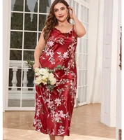 XL-5XL Big Size Sexy Suspender Nightdress Sleepwear Lingerie Summer Women Nightgown Loose Silky Satin Dressing Gown Loungewear - Image 5