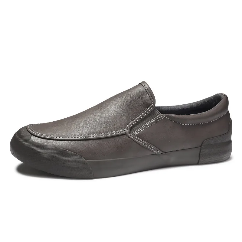 New High Quality PU Leather Casual Flat Men Shoes Breathable Loafers Moccasins Comfortable Driving Shoes