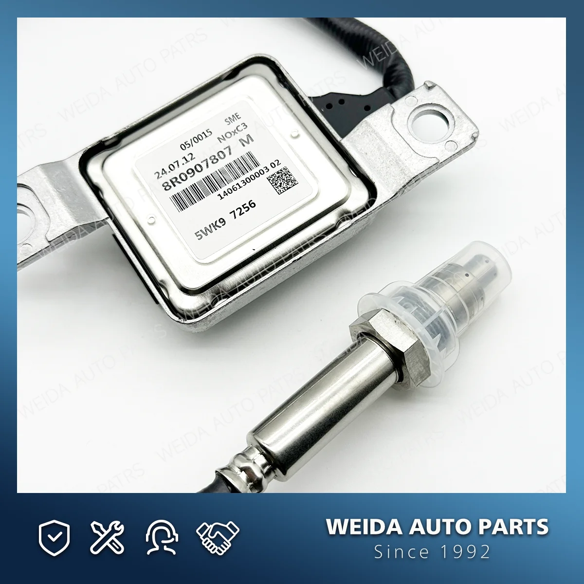 

Датчик NOx (зонд) OEM 8R0907807M 8R0 907 807 M 5WK9 7256 5WK97256, совместимый с Audi