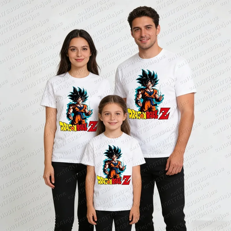 2026 Sommer Dragon Ball 100% Baumwolle Bedrucktes T-Shirt für Herren – Neu, Anime-Print, Bequem und Atmungsaktiv, Übergröße, Lässig, Locker