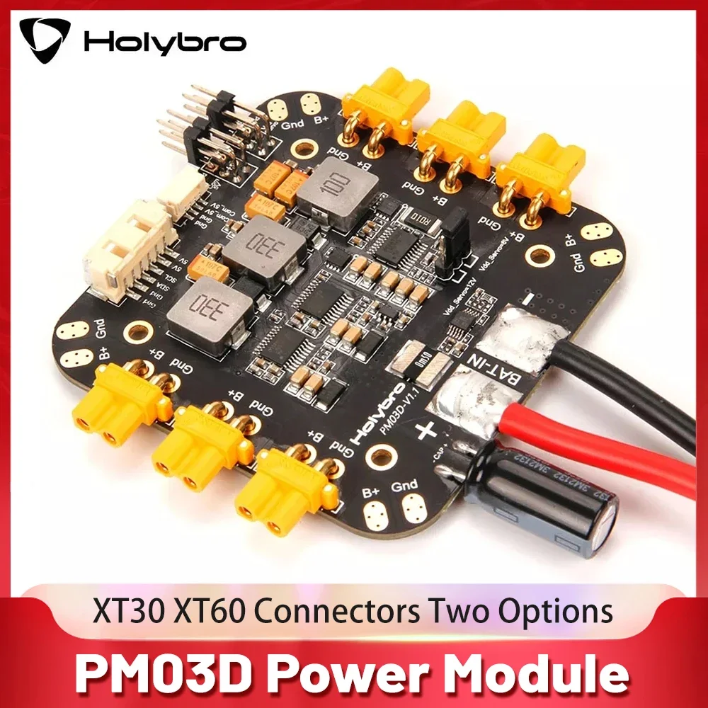 Holybro PM03D Power Module XT30 XT60 6S Compatible to Flight Controller Uses I2C Power Monitor for X500 Multirotor Pixhawk 5X