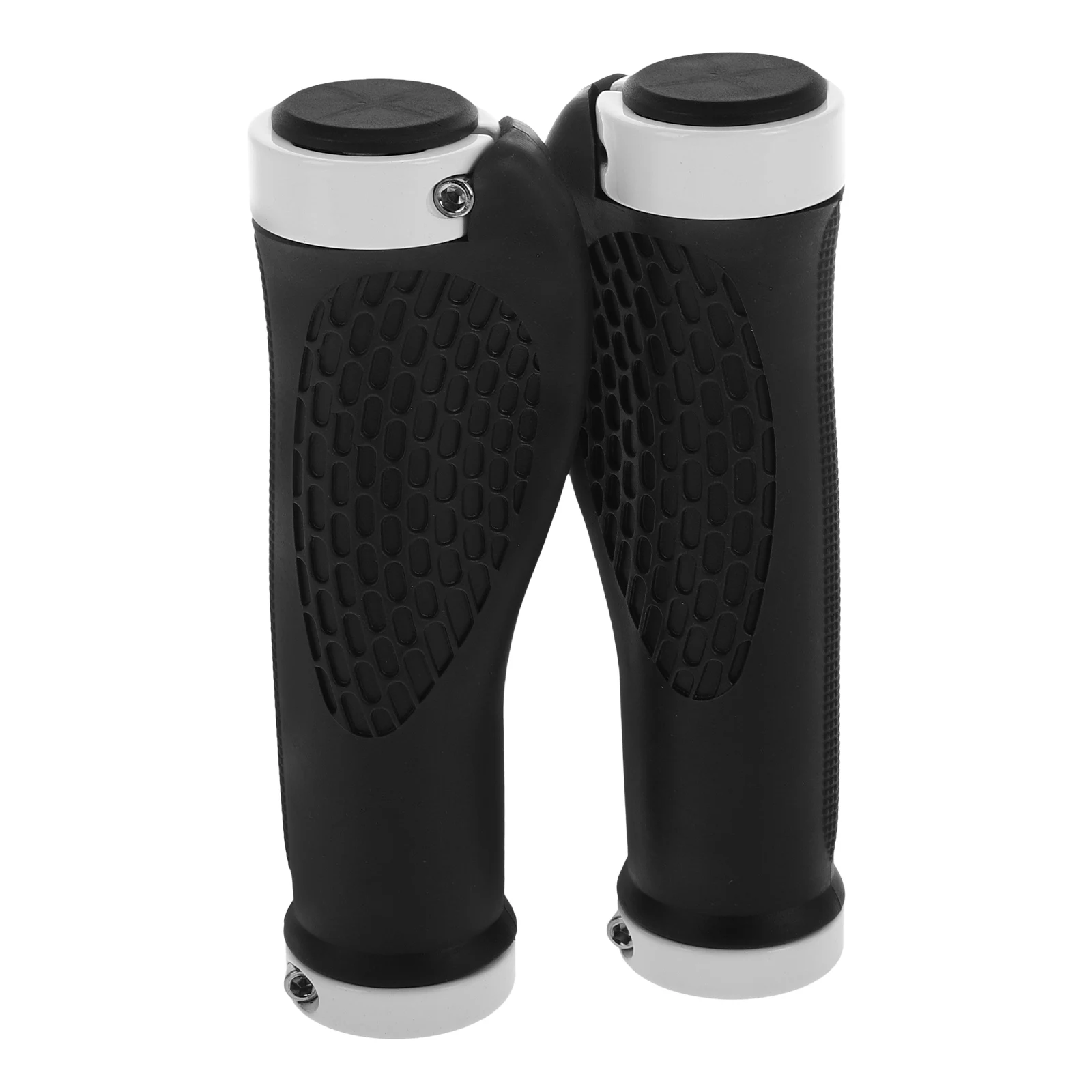 

1 Pair Locking Bike Handlebar Grips Anti-Slip Ergonomic Scooter Bicycle Grips Flat End Durable Sturdy Mountain Road