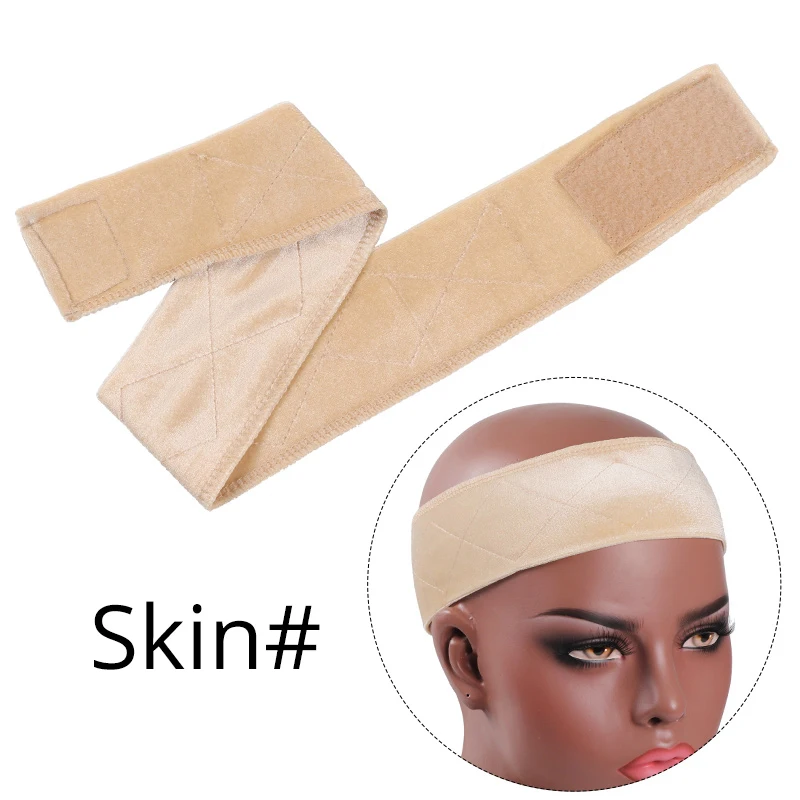 Silikon-Perückenband, elastischer Perückengriff, braun, transparent, schwarz, Stirnband zur Fixierung von Perücken, beiges Haarband ohne Gel oder Kleber, rutschfest