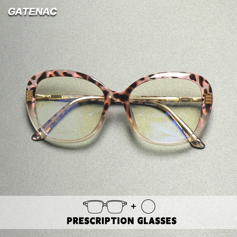 

Gatenac Fashion Reading Glasses Women Cat Eye Anti Blue Light Prescription Glasses Photochromic Progressive Multifocal Eyewear