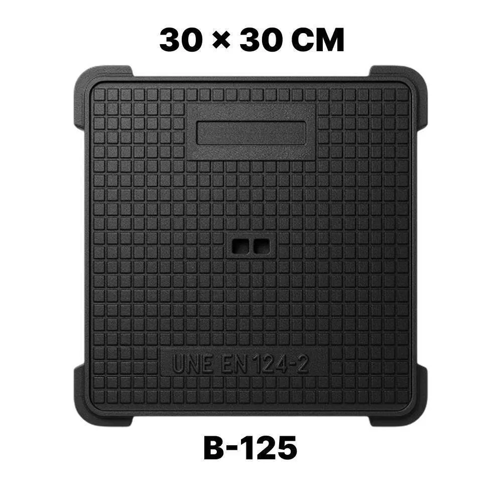 TAPA ARQUETA HIERRO FUNDIDO 30x30 B-125 | BRICO ELÉCTRICO