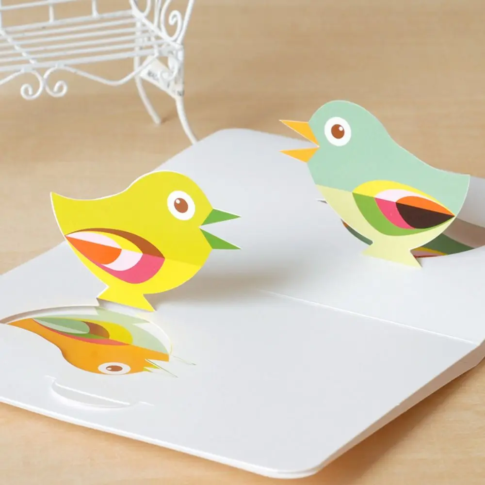 

Handwriting 3D Birthday Cake Cards Thank You Blessing Birthday Pop-Up Cards Invitation Folding Birthday Greeting Cards