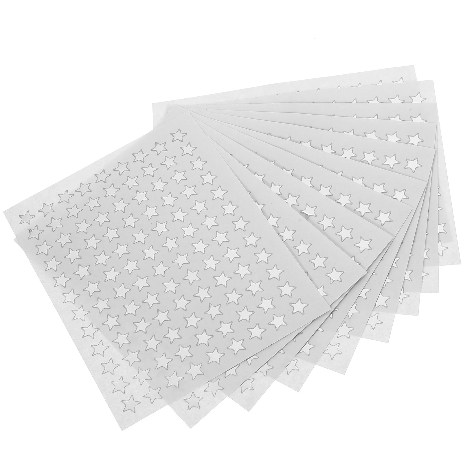 10 Sheets Reward Stickers Pentagram Shaped Self-Adhesive Star For Classroom Students Teachers Incentive Stationery Labels