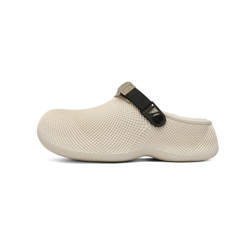 Popular Cotton Slippers for Men and Women, New Winter Trendy Warm Fleece-Lined Thickened Home Slippers with Heel Protection, Water-Resistant and Non-Slip Couple's Cotton Shoes