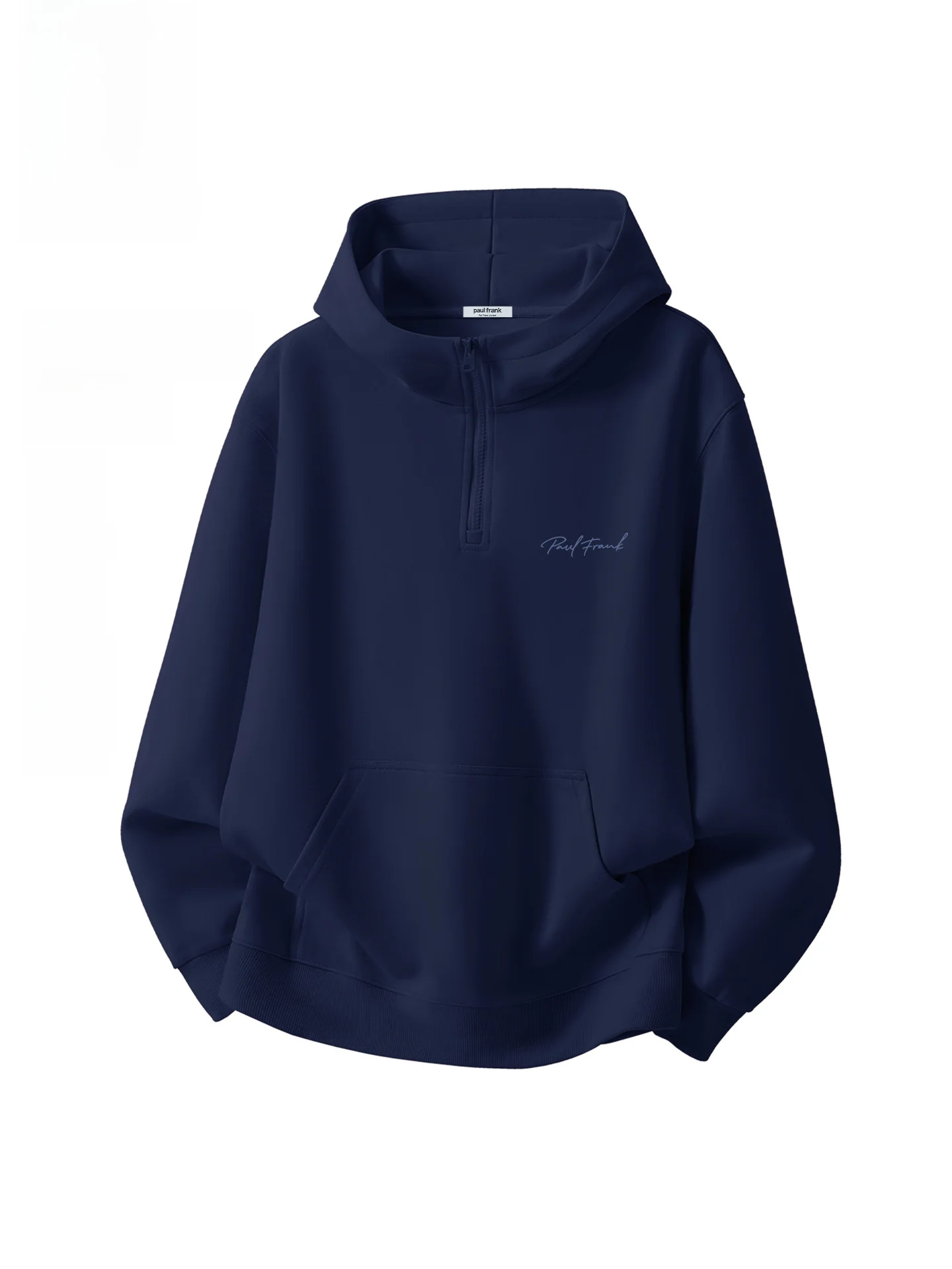 

Loose Fit Men's Hoodie Monkey Head Design in k Blue Casual Comfortable Long Sve Zipper Pullover Sweatirt