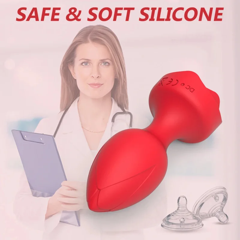 Prostate Massager Anal Beads Adult Toys Rose Women Dildo Butt Plug G spot Stimulator Wearable Vibrator For Men
