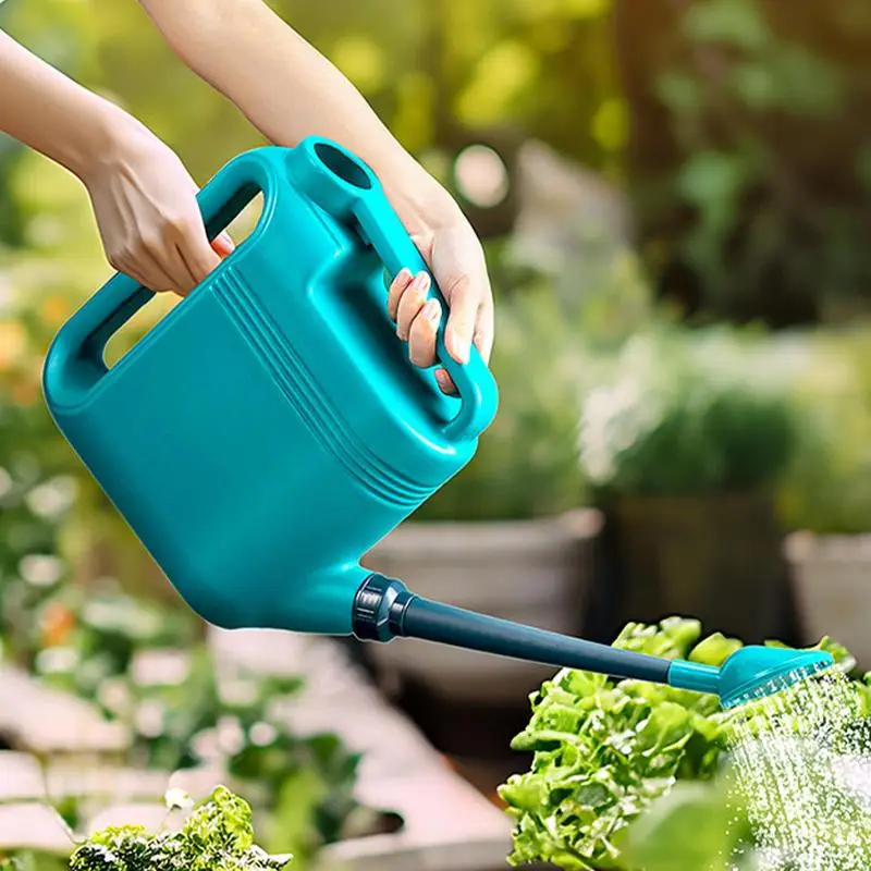 Watering Can With Two Handles And Shower Head Leak Free Large Garden Flower Watering Can For Outdoor Plants Supplies 2024