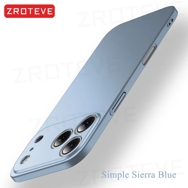Für iPhone 18 17 Pro Max 17e 16e 16 15 14 Plus 13 Mini Hülle ZROTEVE Ultradünne Matte Harte PC-Abdeckung für iPhone17 Air Handyhüllen – Detail 24
