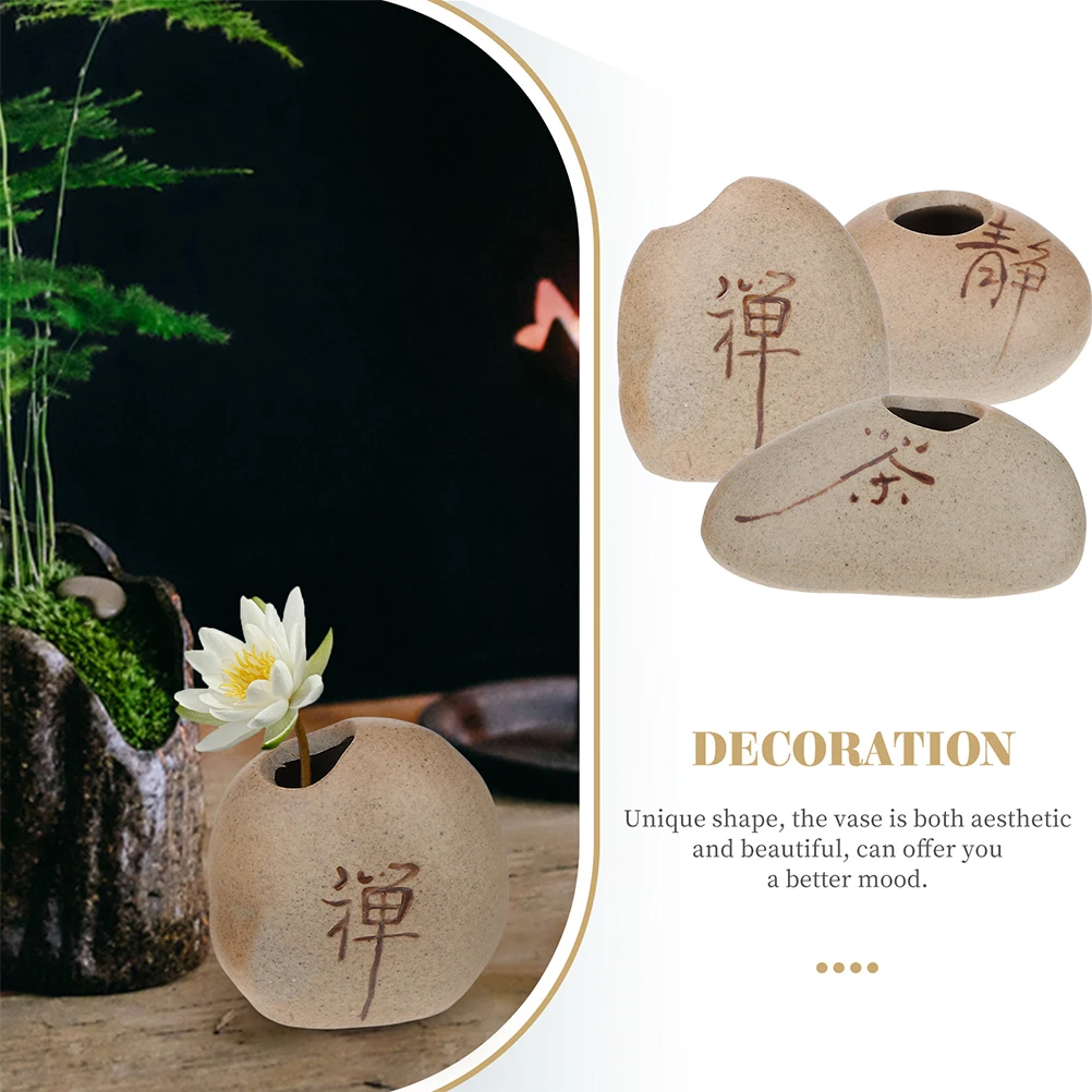 

6Pcs Ceramic Mini Flower Vases Zen Style Small Desktop Vases Home Decoration Floral Container Ceramic Vase Zen Style Flower Vase