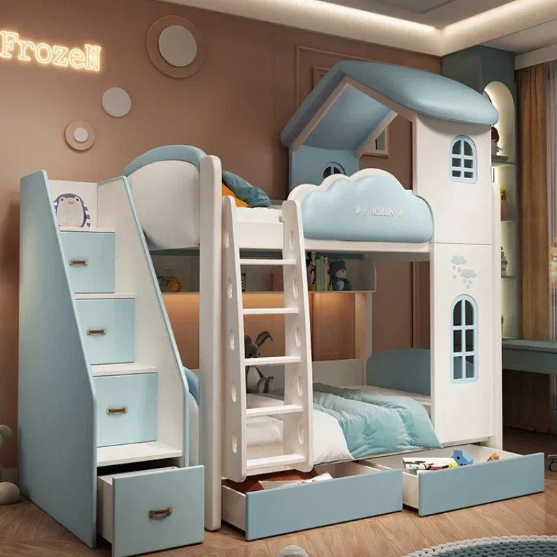 Castle Princess Girl Children Beds Bilayer Up And Down Up And Down Children Beds Senior