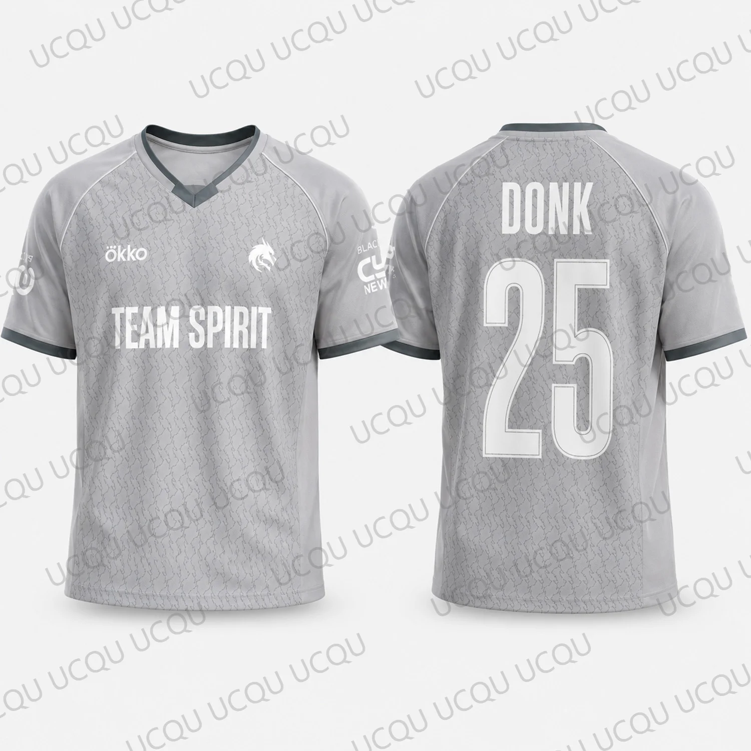 2027 Team Spirit CSGO 2 Esports Jersey sh1ro magixx tN1R zont1x donk V Neck Gaming Shirt Unisex Fan Sportswear