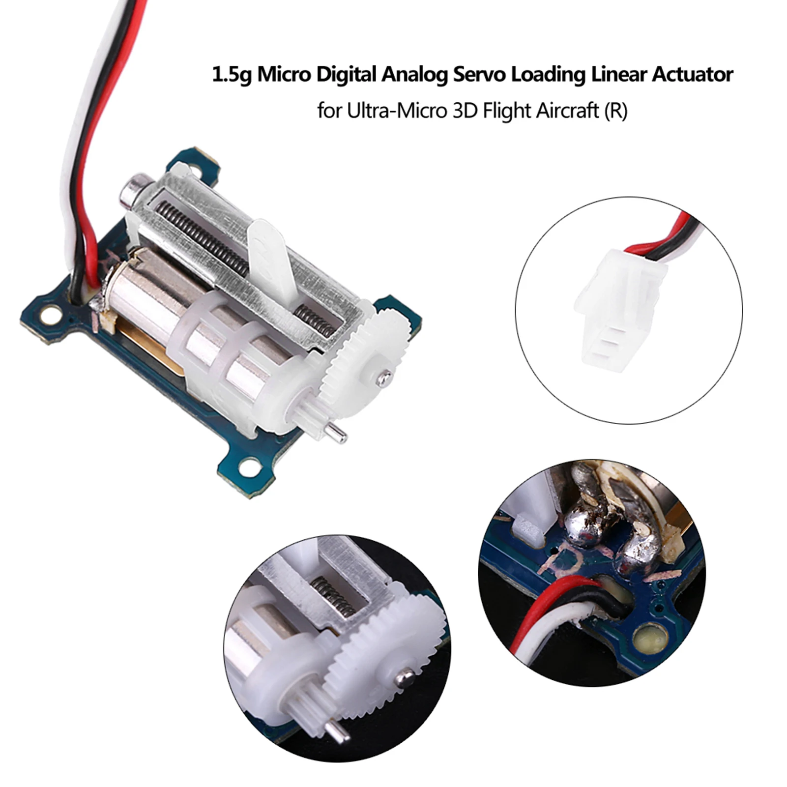Digital Analog Servo 1.5g Servo 1.5g  Digital Analog Servo Loading Linear Actuator for Ultra  3D Flight Aircraft