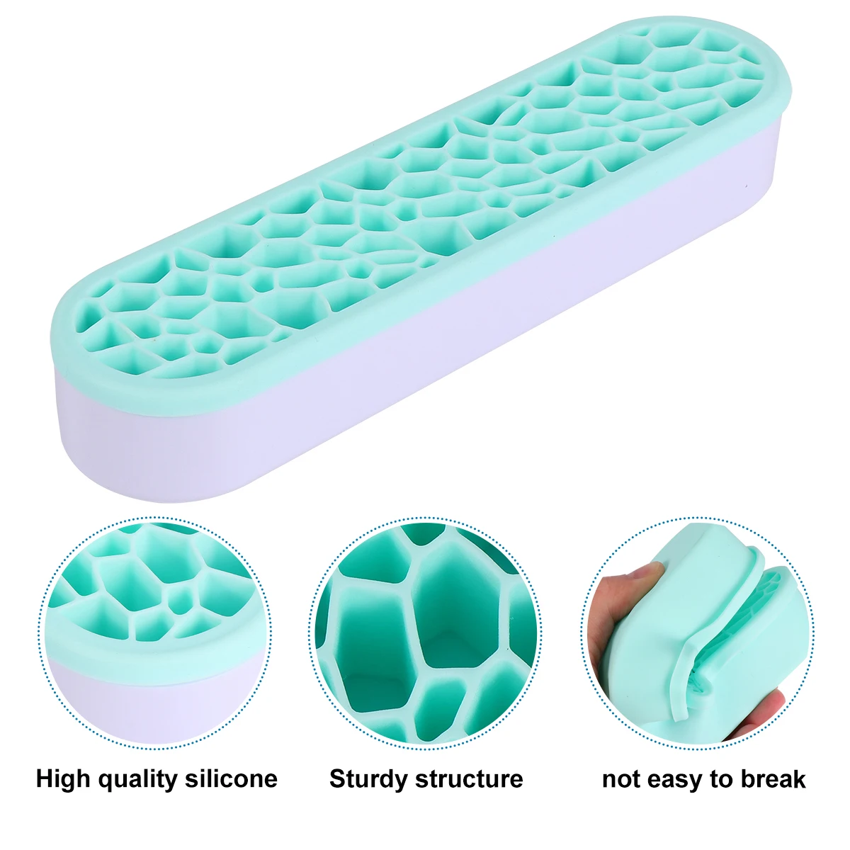 

Makeup Brush Organizer Drying Rack Portable Lightweight Holder Green for Various Occasions Makeup Brush Shelf