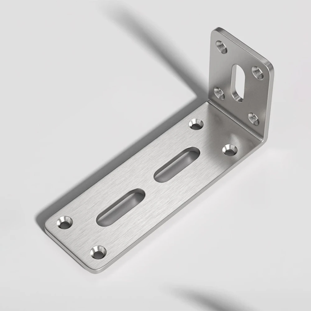 Stainless Steel 90 Degree Angle Bracket Corner Brackets Joint Bracket Fastener Furniture Door Cabinet Screens Wall With Screws