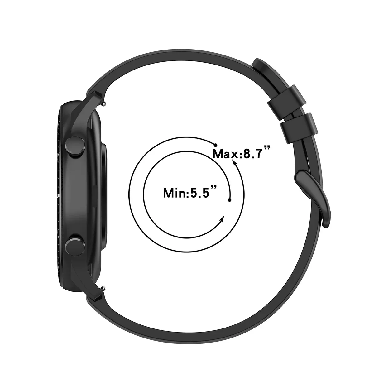 22mm Silicone Strap for Redmi Watch 5 Active/Lite Sport Band Bracelet for Huawei Watch GT6/5 5 4-3Pro 46mm Wristband Accessories
