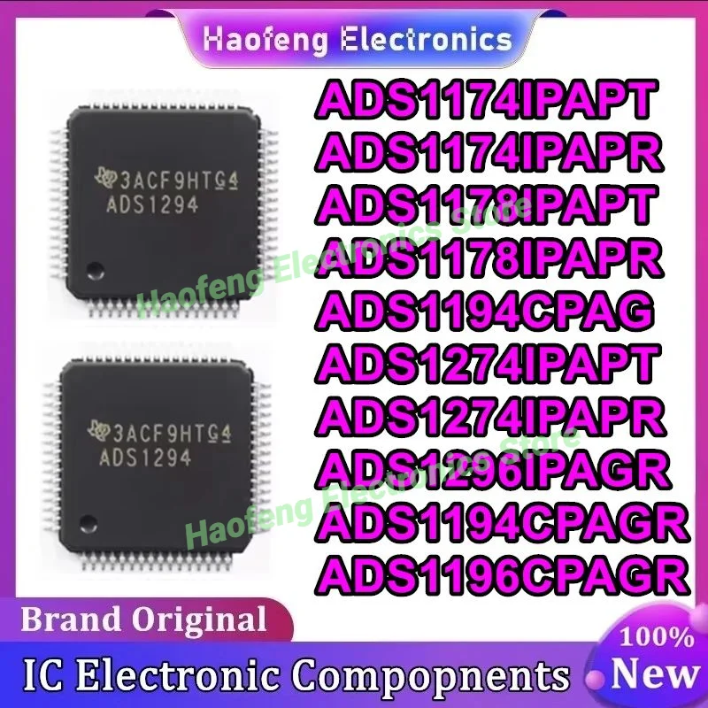 

ADS1174IPAPT ADS1174IPAPR ADS1178IPAPT ADS1178IPAPR ADS1194CPAG ADS1194CPAGR ADS1196CPAGR ADS1274IPAPT ADS1274IPAPR ADS1296IPAGR