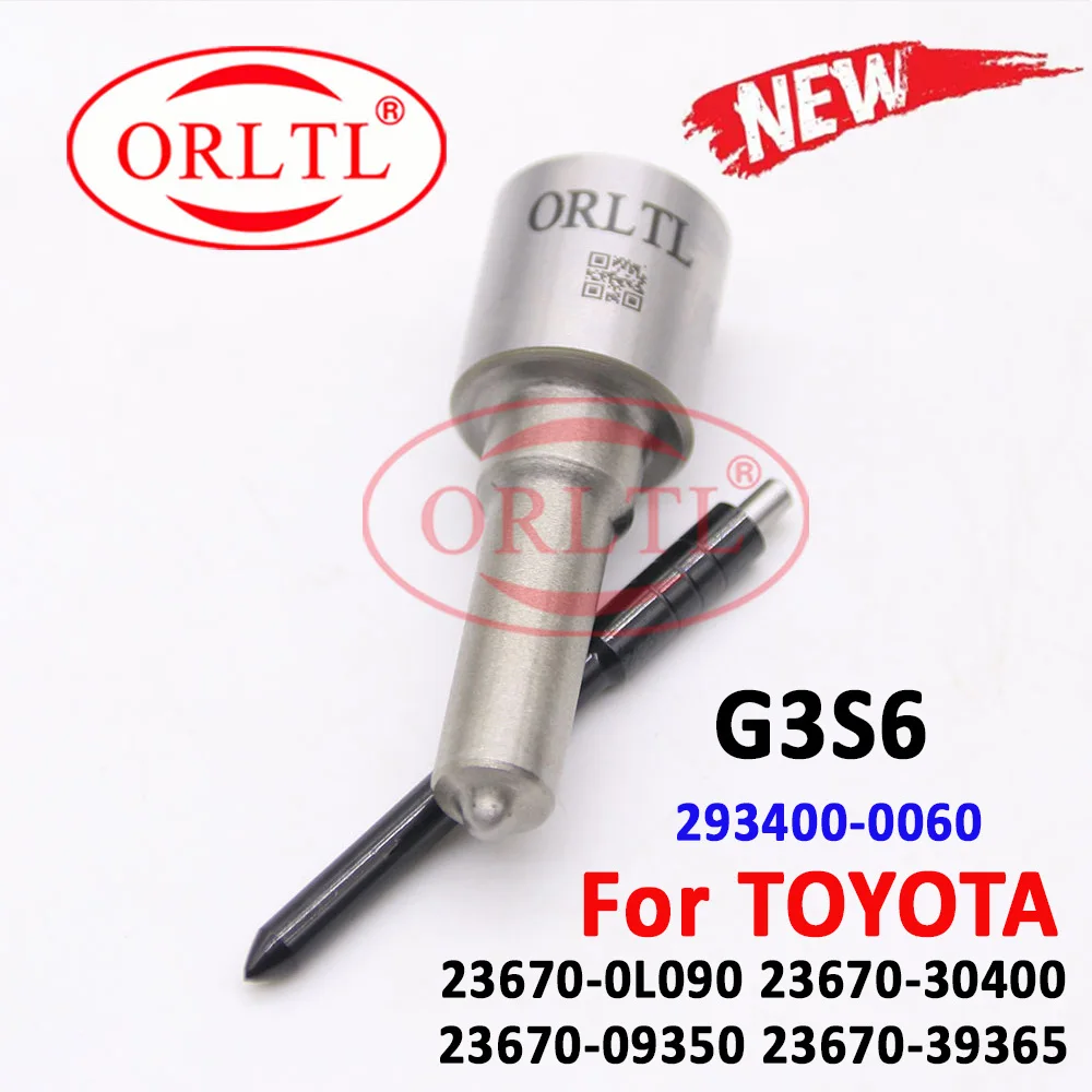 ORLTL G3S6 Fuel G 3S6 Diesel Injector Nozzle g3s6 23670-0L090 23670-30400 23670-09350 Common Rail 295050-0460 For Toyota Hilux