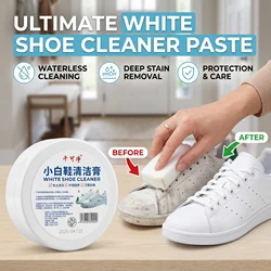 120g White Shoes Cleaning Cream Stains Remover Shoes Whitening All-Purpose Cleansing Cream With Wipe Sponge For Shoes Sneakers