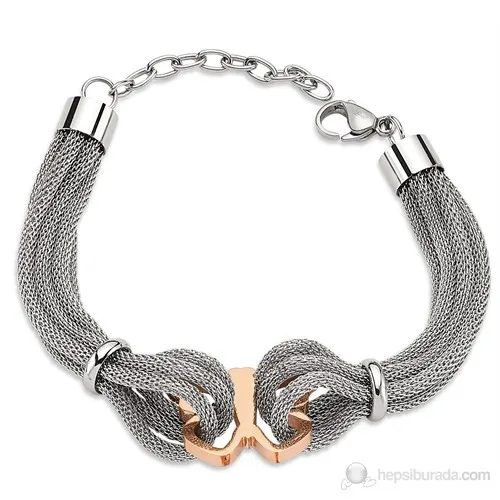 Lochers Butterfly Pattern Steel Bracelet