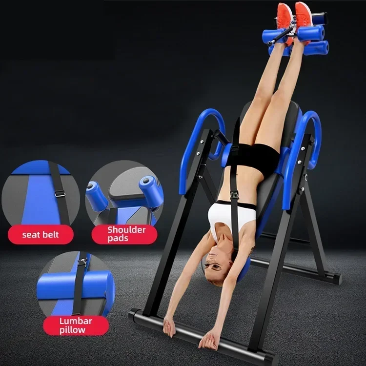 Inversion Table,Foldable Inversion Table Premium Gravity Back Therapy Fitness Reflexologystretch Foldable Inversion Table