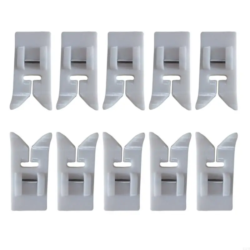 

4XFB 10 Pack Industrial Sewing Machine Presser Feet High Durability Plastic Texture