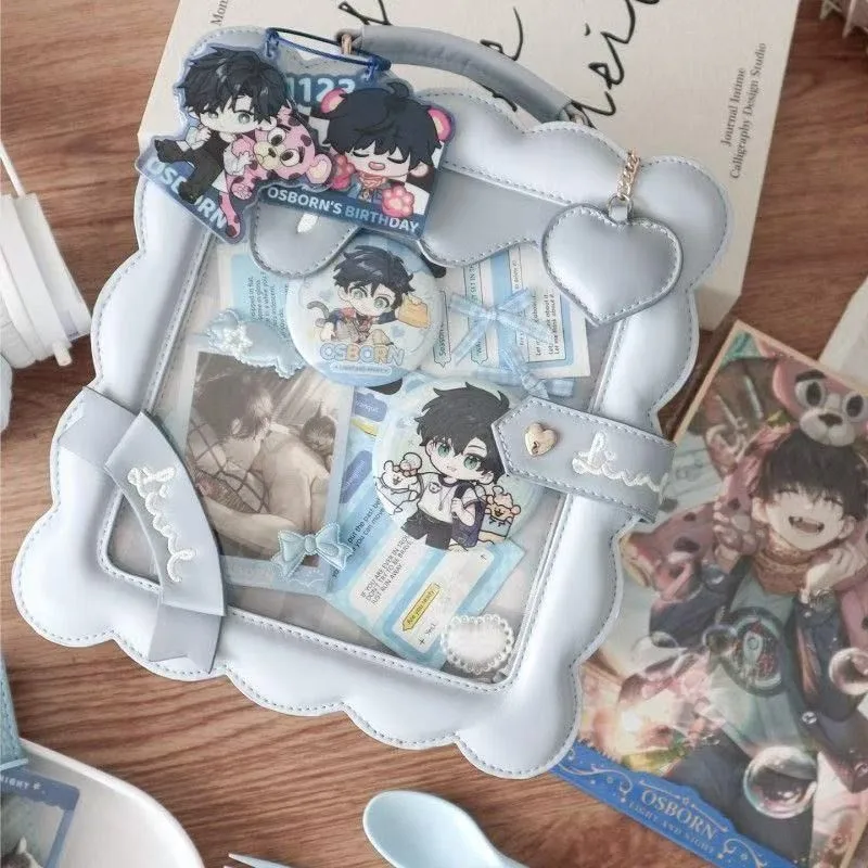 

Милая милая сумка через плечо с печеньем, женская сумка через плечо в стиле аниме, большая вместительная квадратная сумка Ita, женская сумка в стиле Харадзюку, новинка