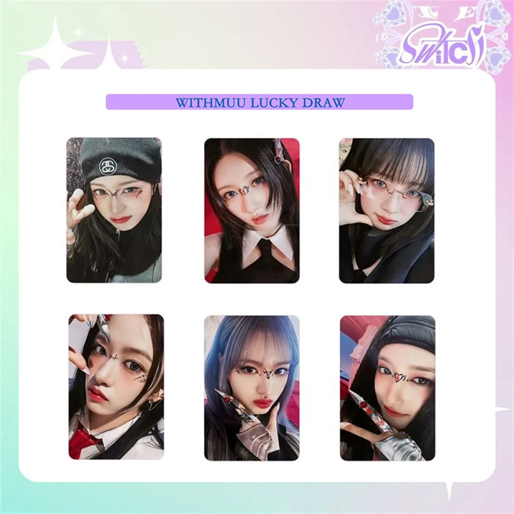 18 pz/set KPOP Album SWITCH Photocard Yujin Gaeul Wonyoung lisa Rei Leeseo Selfie cartolina Two-Sided Lomo Cards Fans Collection